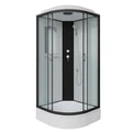 Душевая кабина Niagara Classic NG-6702-14 (100х100х215) средний поддон(26см),черный,стекло прозрачное,4 места 67021414