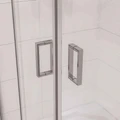 Душевое ограждение Niagara Nova NG-6606-08 (90х90х195) четверть круга,хром,двери раздвижные,стекло прозрачное,1 место 66060811