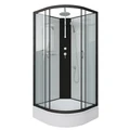 Душевая кабина Niagara Classic NG-6703-14BKT (80х80х210) средний поддон(26см),черный,стекло прозрачное,4 места 67031414BKT