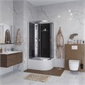 Душевая кабина Niagara Eco E90/80/40L/TN/BK (90х80х195) высокий поддон(40см),стекло тонированное,4 места E90/80/40L/TN/BK