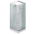 Душевая кабина Niagara Classic NG-1101-14BKG (90х90х200) низкий поддон(13см),стекло матовое,3 места с полкой 11011423BKG