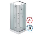 Душевая кабина Niagara Classic NG-1101-14BKG (90х90х200) низкий поддон(13см),стекло матовое,3 места с полкой 11011423BKG
