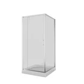 Душевое ограждение Niagara Nova NG-6602-08 (100х100х195) квадрат,хром,дверь распашная,стекло прозрачное,1 место 66020811