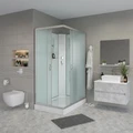 Душевая кабина Niagara Classic NG-43295-14QBK (120х90х200)низкий поддон(13см),стекло матовое,3 места 432953QBK