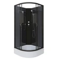 Душевая кабина Niagara Classic NG-6501-14BK (90х90х200) средний поддон(26см),черный,стекло тонированное,4 места 65011434BK