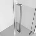 Душевое ограждение Niagara Nova NG-6632-34 (100х100х195) квадрат,хром,дверь распашная,стекло прозрачное,1 место NG-6632-34