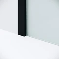 Душевая перегородка Niagara Nova NG-582-12BLACK (120х200) черный матовый,стекло белый градиент,1 место NG-582-12BLACK