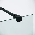 Душевая перегородка Niagara Nova NG-582-12BLACK (120х200) черный матовый,стекло белый градиент,1 место NG-582-12BLACK
