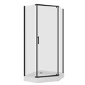 Душевое ограждение Niagara Nova NG-6805-08ВLACK (90х90х195) трапеция,черный,дверь распашная,стекло прозрачное,1 место 68050811BLACK