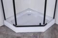 Душевое ограждение Niagara Nova NG-6805-08ВLACK (90х90х195) трапеция,черный,дверь распашная,стекло прозрачное,1 место 68050811BLACK