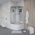 Душевая кабина Niagara Ultra NG-309-01 (100х100х220) высокий поддон(48см),стекло матовое,4 места 3090164