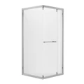 Душевое ограждение Niagara Nova NG-6635-34 (100х100х195) квадрат,хром,двери раздвижные,стекло прозрачное,1 место NG-6635-34
