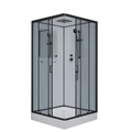 Душевая кабина Niagara Premium NG-6901-01Q BLACK (90х90х210) низкий поддон(16 см),черный,стекло тонированное,4 места 69010134QBLACK