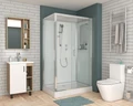 Душевая кабина Niagara Premium NG-6012-01QL (120х80х210) низкий поддон(16 см),стекло прозрачное,4 места 60120114QL