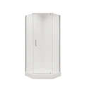 Душевое ограждение Niagara Nova NG-6605-08 (90х90х195) трапеция,хром,дверь распашная,стекло прозрачное,1 место 66050811