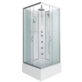 Душевая кабина Niagara Classic NG-1108-14BKTG (90х90х210) средний поддон(26см),стекло матовое,4 места с полкой 11081424BKTG