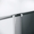 Душевое ограждение Niagara Nova NG-4624-34 (100х100х195) квадрат,раздвижная,хром,стекло рифленое,1 место NG-4624-34