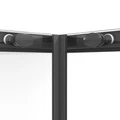 Душевое ограждение Niagara Nova NG-6830-34ВLACK (100х100х195) квадрат,черный матовый,двери раздвижные,стекло прозрачное,1 место NG-6830-34BLACK