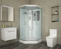 Душевая кабина Niagara Premium NG-6001-01GD (90х90х220) низкий поддон(16 см),стекло прозрачное,4 места 60010114GD