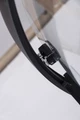 Душевое ограждение Niagara Nova NG-6806-08ВLACK (90х90х195) четверть круга,черный,двери раздвижные,стекло прозрачное,1 место 68060811BLACK