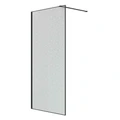 Душевая перегородка Niagara Nova NG-781-12BLACK (120х200) черный матовый,стекло эффект битого стекла,1 место NG-781-12BLACK