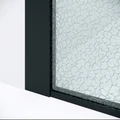 Душевая перегородка Niagara Nova NG-781-12BLACK (120х200) черный матовый,стекло эффект битого стекла,1 место NG-781-12BLACK