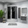 Душевая кабина Niagara Classic NG-2510-14LG (120х80х215) высокий поддон(40см),стекло тонированное,4 места 25101434LG