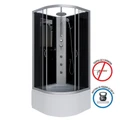 Душевая кабина Niagara Classic NG-2508-14BKTG (90х90х210) высокий поддон(40см),стекло тонированное,4 места 25081434BKTG