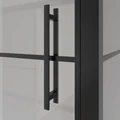 Душевое ограждение Niagara Nova NG-0220-08ВLACK (120х80х195) прямоугольник,черный,дверь распашная,стекло с рисунком,1 место _02200832BLACK