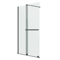 Душевая перегородка Niagara Nova NG-671-12BLACK (120х200) черный матовый,раздвижная,стекло прозрачное,1 место NG-671-12BLACK