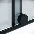 Душевая перегородка Niagara Nova NG-671-12BLACK (120х200) черный матовый,раздвижная,стекло прозрачное,1 место NG-671-12BLACK