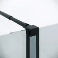 Душевая перегородка Niagara Nova NG-671-12BLACK (120х200) черный матовый,раздвижная,стекло прозрачное,1 место NG-671-12BLACK