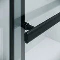 Душевая перегородка Niagara Nova NG-671-12BLACK (120х200) черный матовый,раздвижная,стекло прозрачное,1 место NG-671-12BLACK