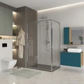 Боковая стенка Niagara Nova NG-A100 (100х195) хром,стекло прозрачное,1 место NG-A100