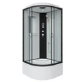 Душевая кабина Niagara Classic NG-6708-14P (90х90х215) высокий поддон(40см),черный,стекло прозрачное,4 места 67081414P