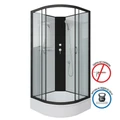 Душевая кабина Niagara Classic NG-6702-14BK (100х100х200) средний поддон(26см),черный,стекло прозрачное,4 места 67021414BK