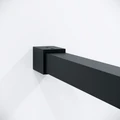 Душевая перегородка Niagara Nova NG-481-12FBLACK (120х200) черный матовый,стекло рифленое/тонированное,1 место NG-481-12FBLACK
