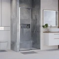 Дверь в нишу Niagara Nova NG-64-11A (110х195) хром,стекло прозрачное,дверь раздвижная,1 место NG-64-11A