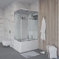 Душевая кабина Niagara Ultra NG-307-01R (120х80х220) высокий поддон(50см),стекло матовое,4 места 3070164R