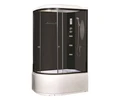 Душевая кабина Niagara Ultra NG-214-01RN (120х80х220) высокий поддон(48см),черный,стекло тонированное,4 места 2140134RN