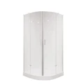 Душевое ограждение Niagara Nova NG-6616-08 (100х100х190) четверть круга,хром,двери распашные,стекло прозрачное,1 место 66160811