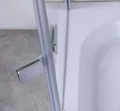 Душевое ограждение Niagara Nova NG-6616-08 (100х100х190) четверть круга,хром,двери распашные,стекло прозрачное,1 место 66160811