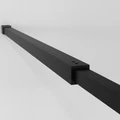 Душевая перегородка Niagara Nova NG-670-10ВLACK (100х195) черный матовый,стекло прозрачное,с полкой,1 место NG-670-10ВLACK