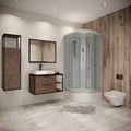 Душевая кабина Niagara Classic NG-3302-14P (100х100х215) средний поддон(26см),стекло матовое,4 места 33021424P