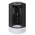 Душевая кабина Niagara Classic NG-6508-14G (90х90х215) высокий поддон(40см),черный,стекло тонированное,4 места 65081434G