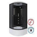 Душевая кабина Niagara Classic NG-6508-14G (90х90х215) высокий поддон(40см),черный,стекло тонированное,4 места 65081434G