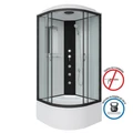 Душевая кабина Niagara Classic NG-6708-14G (90х90х215) высокий поддон(40см),черный,стекло прозрачное,4 места 67081414G