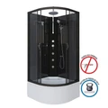 Душевая кабина Niagara Classic NG-6508-14BKTG (90х90х210) высокий поддон(40см),черный,стекло тонированное,4 места 65081434BKTG