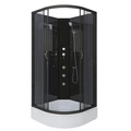 Душевая кабина Niagara Classic NG-6501-14BKG (90х90х200) средний поддон(26см),черный,стекло тонированное,4 места 65011434BKG