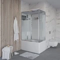 Душевая кабина Niagara Ultra NG-307-01L (120х80х220) высокий поддон(50см),стекло матовое,4 места 3070164L